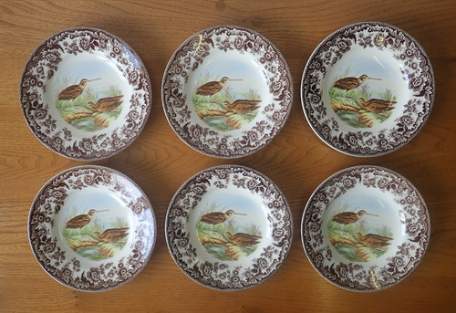 Spode woodland side plates - x, 6