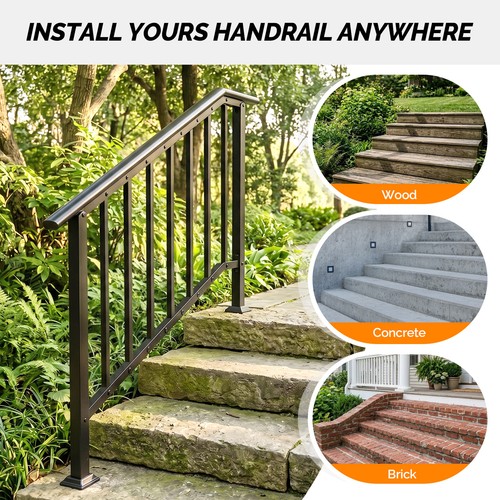 Step wrought iron - step, handrail