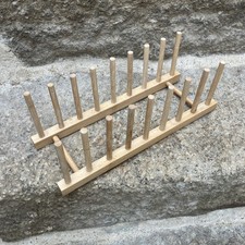 Plate Rack Wooden 34cm Long