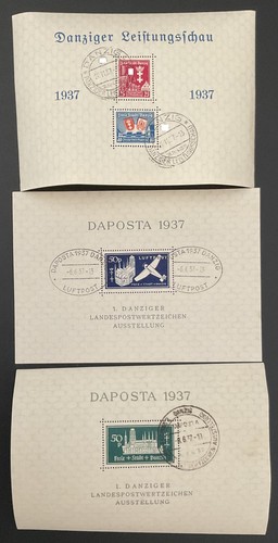 Danzig 1937 block - block, 1-3
