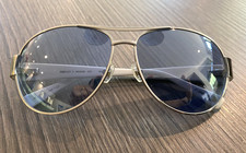 FOSSIL BERKLEY SUNGLASSES SILVER FRAME & WHITE ARMS & CASE STYLE MS4066 470