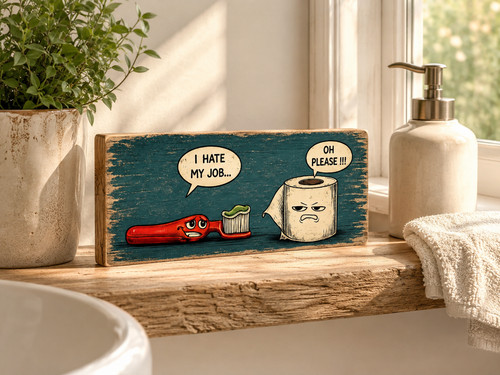 Funny bathroom sign humour - ,