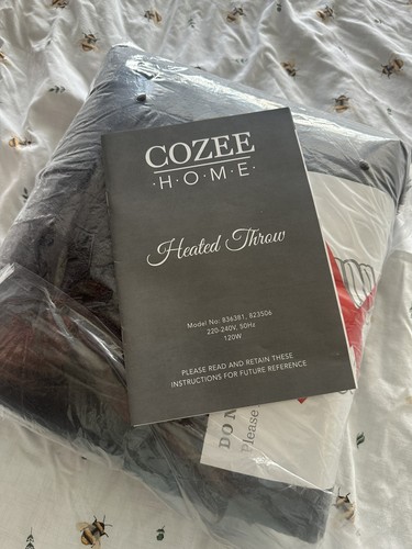 Cozee home heated throw - heated,
