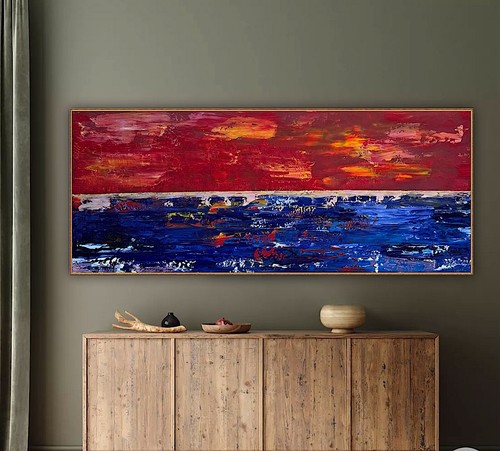 Original abstract oil painting - original,