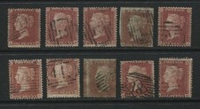 GB: 10 x  Queen Victoria QV 1d