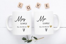 Personalised Mr and Mrs Mug