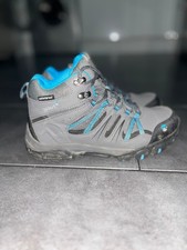 Gelert Kid's Horizon Mid Waterproof Walking Boots Grey Blue, Size UK 6