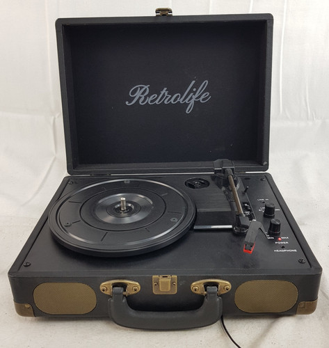 Retrolife vinyl record player - record,
