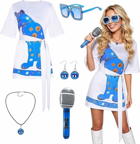 Abba costume 70s fancy - abba, dress