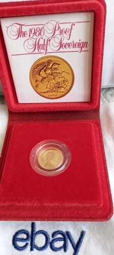 1980 proof half sovereign coin - 1980,