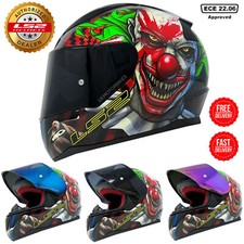 LS2 FF353 Joker Full Face Motorcycle Motorbike Helmet Glow In The Dark Free Tint