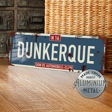 World war dunkirk metal sign - war,