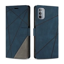 Case for Moto G31 / Moto G41, Premium PU Leather Flip Wallet Case Magnetic, Blue
