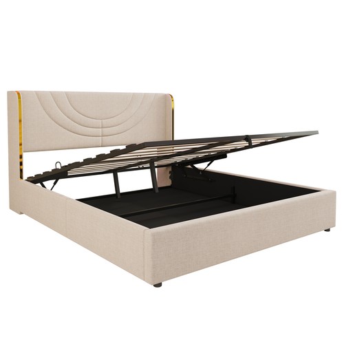 Double upholstered bed frame - double,