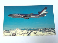 Aviation Airline Postcard FEDERAL EXPRESS  MCDONNELL DOUGLAS DC-10
