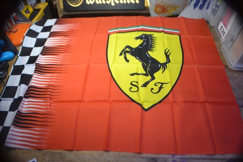 Ferrari flag new retro - flag,