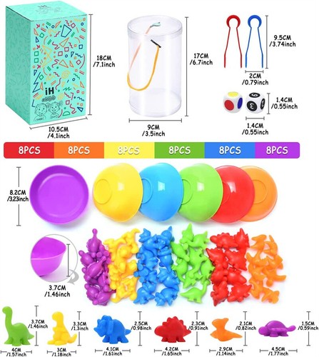 58pcs montessori color sorting - 58pcs,