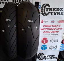 Dunlop Sportsmax  180/55/17&120/70/17 Motorcycle Tyres Partworn  M