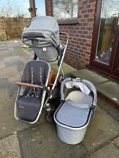 Uppababy VISTA V2 Pram set inc 2 rumble chairs, official blanket, and bassinet