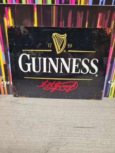 Guinness stout metal tin - guinness, wall
