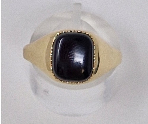 9ct yellow gold onyx - 9ct,