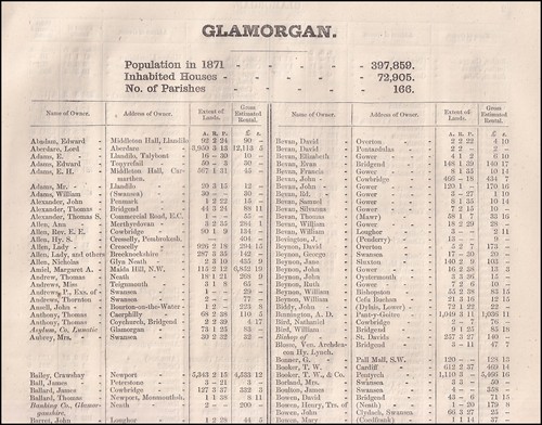 1873 glamorganshire the - glamorganshire.,