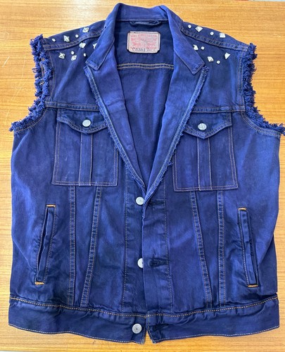 Vintage levis denim vest size - levis,