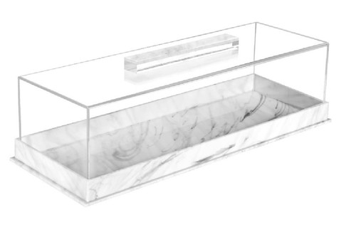Clear acrylic rectangle - clear,