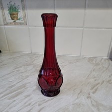 Small Glass Bud Stem Vase Vintage Clear.