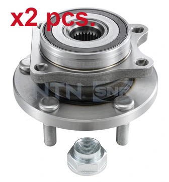 Pcs front wheel - hub, set