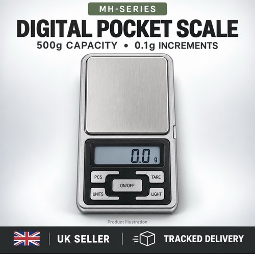 Digital pocket scales 500g - digital,