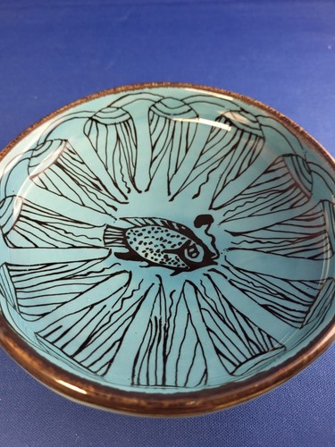 Blue glazed egyptian - glazed, pottery