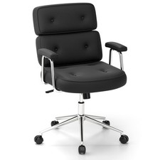 PU Leather Upholstered Desk
