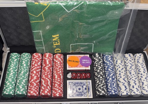 Poker set with casino style - set,