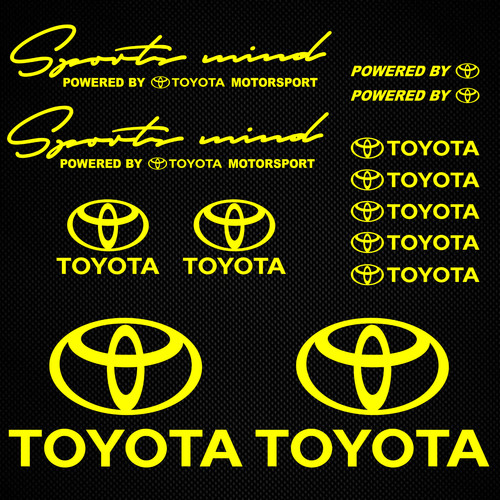 Toyota sticker neon decal trd - decal,