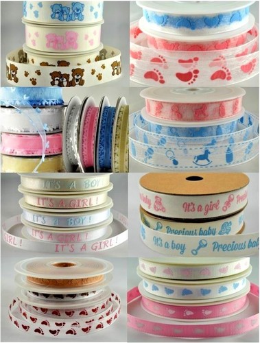 Baby shower ribbon grosgrain - baby,