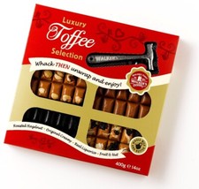 Walker's Nonsuch Luxury Toffee Selection Hammer Pack 400g - Great for Gifting