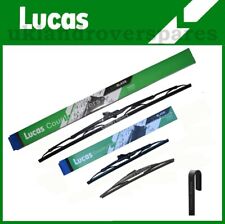 HYUNDAI i20 2009 TO 2014 SET OF 3 WIPER BLADES LUCAS FRONT 24"+16" + REAR 12"