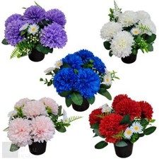 Memorial Grave Cemetery Pots