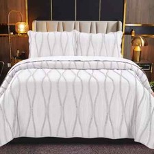 3 Piece Quilted Bedspread Bed
