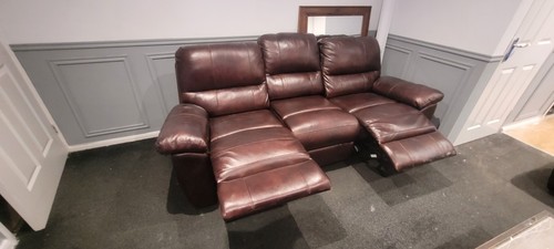 Leather sofas and - 2, seater