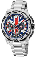 New Limited Edition Festina Chronograph Bike Union Jack Watch 200m Free Strap