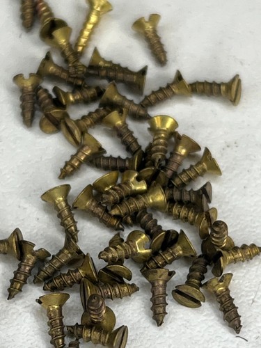 Brass countersunk wood screws - brass,