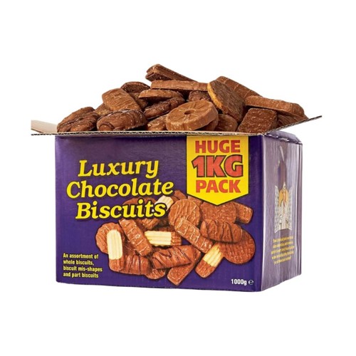 Broken chocolate biscuits - broken,