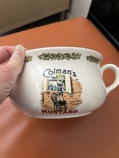 Mid Century Elijah Cotton Ltd Nelson Pottery Coleman’s Mustard Guzunder