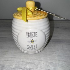 The English Tableware Company Bee Sweet Honey jar with Tag