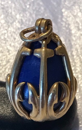 Silver faberge egg gold plated - gold,