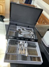 Willheim Solingen Rosfrei Edelstahl  Cutlery Set Case Germany Knife Fork 71pc