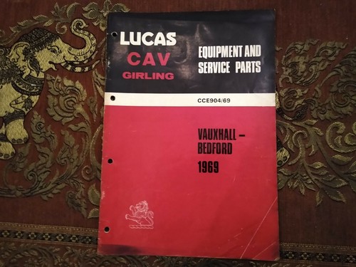 Lucas spare parts - list, 1969