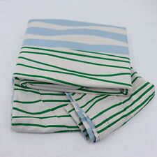 John Lewis Reverse Duvet Cover Set Green & Blue Strips King